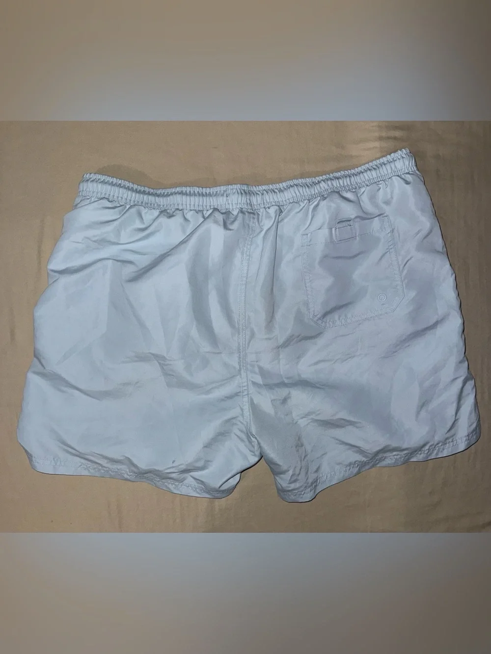 Primark Men’s Swim Shorts Light Blue Solid Drawstring Size 2XL